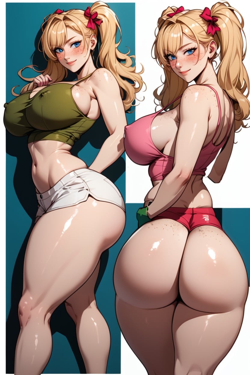 Hair Fringe, Top Down View, Smirk Hentai AI Porn