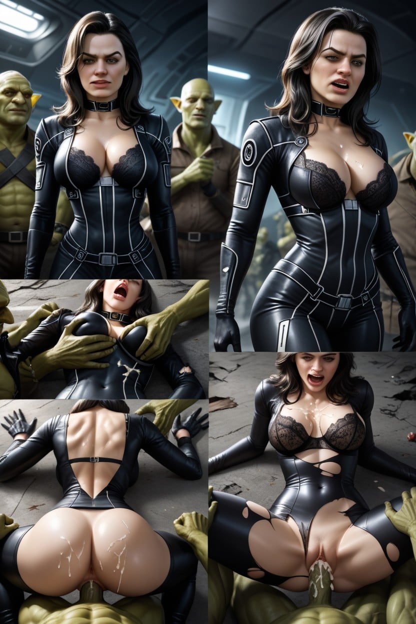 Thong, Groped From Behind, Goblin Groping AI Porn