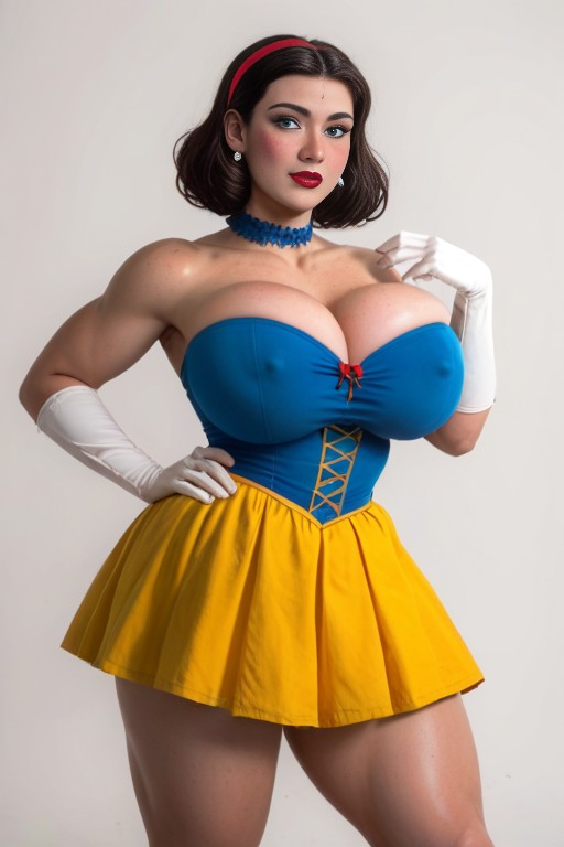Snow White From Disney, 25+, Nipple Bulge AI Porn