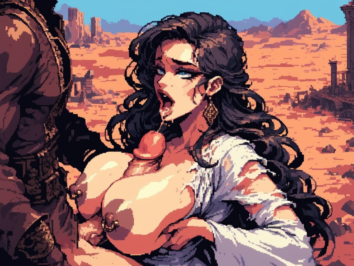 18+, Side View, Location Desert AI Porn