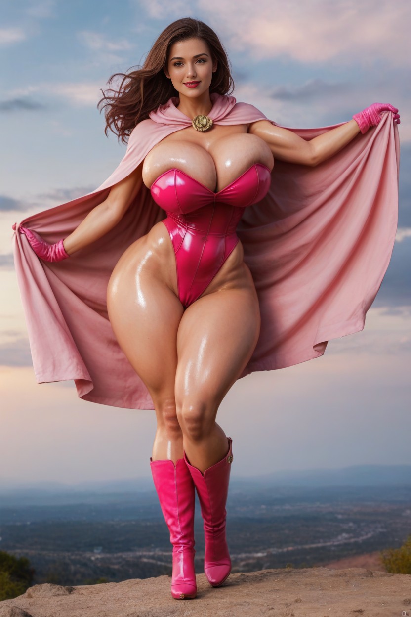 Hdr, Extreme Hourglass Figure, Shiny Skin AI Porn