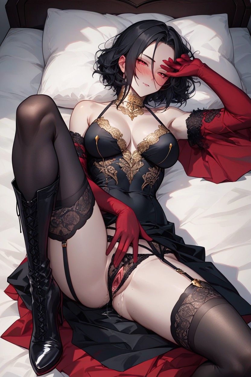 Type Moon Style, Medium Breasts, Spreading Legs Hentai AI Porn