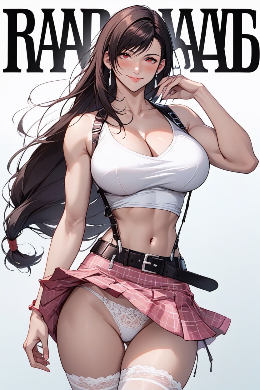 Motion Lines, Skirt Lifted Up, Blushing Lines Hentai AI Porn