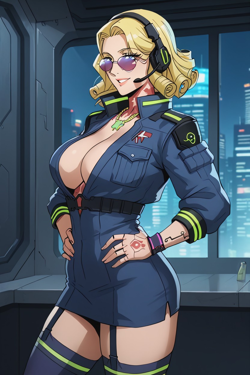 Showing Cleavage, Confident Smile, 18+ Hentai AI Porn