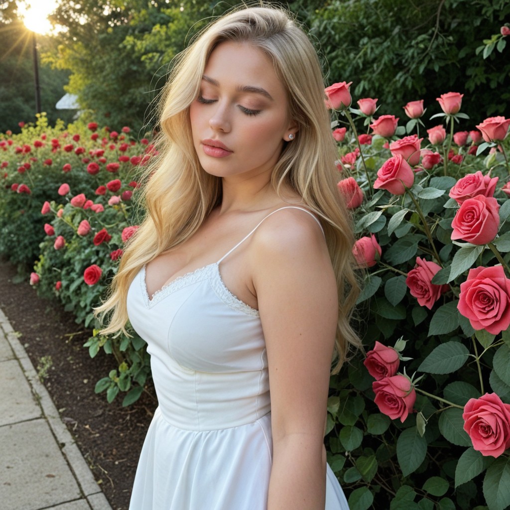 Perfectly Shaped Lips, Luz Suave, Extremely Pink Cheeks Porno IA