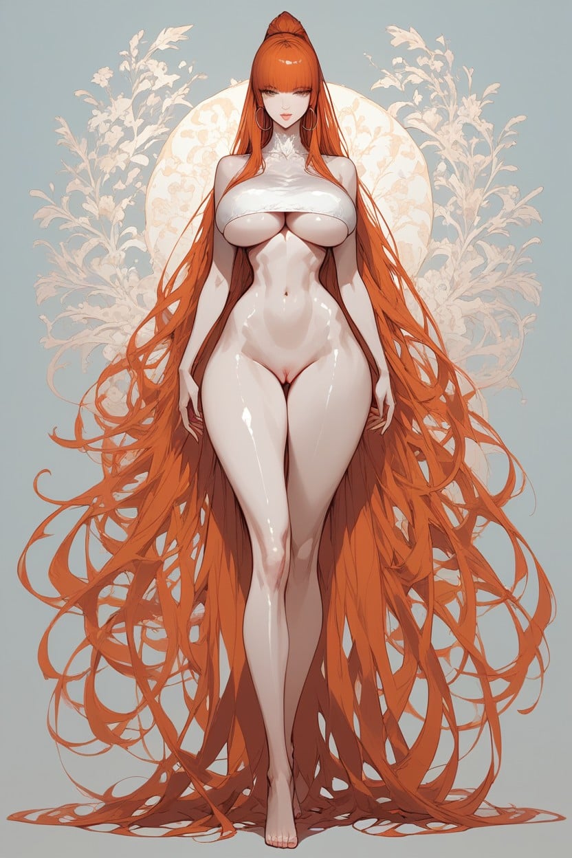 Disproportionately Long Hair, Score, Huge Eyes Hentai AI Porn