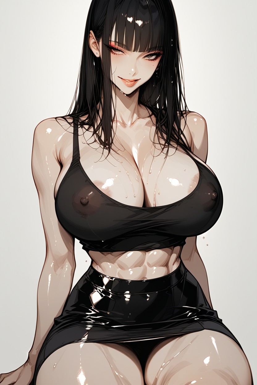 Makeup, Horny, Detailed Face Hentai AI Porn