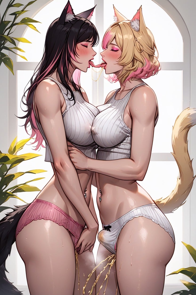 Pale Skin, Pink Lipstick, Perfect Anatomy Hentai AI Porn