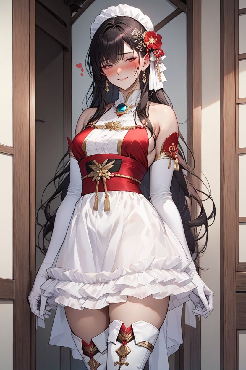 Ribbon, Magical Brooch, Heart Hentai AI Porn