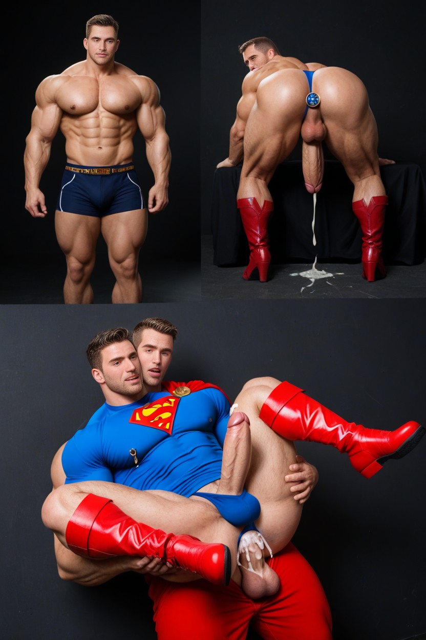 Nipple Rings, Full Nelson, Multiple Views AI Gay Porn