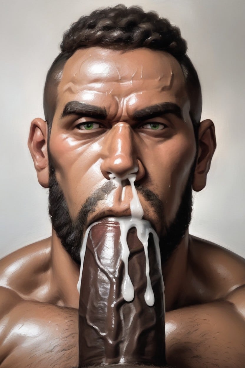Cum In Nose, Cum All Over Face, Excessive Cum AI Gay Porn