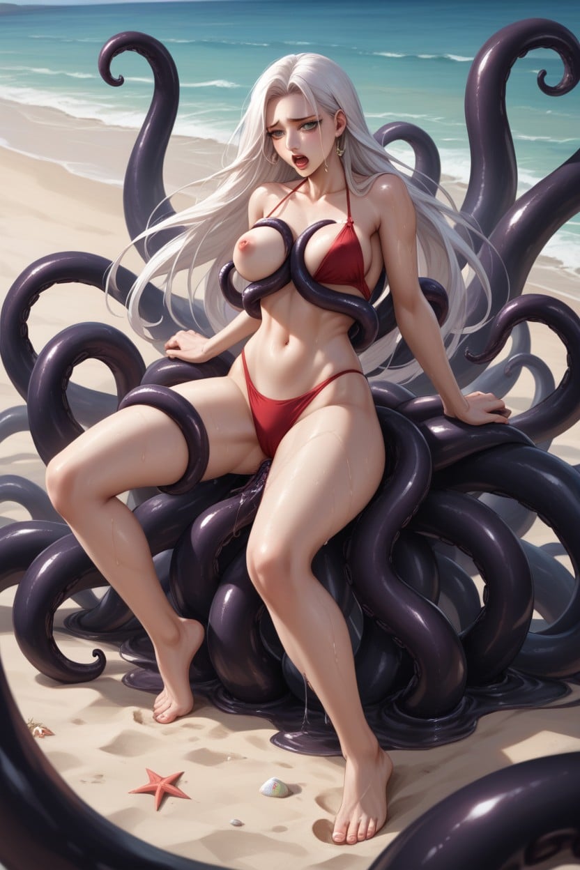 Straight Hair, Wide Open Eyes, Wasp Waist Hentai AI Porn