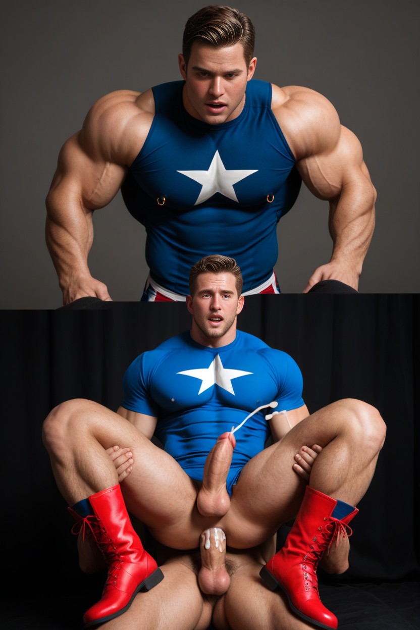 More Muscles, Full Nelson, Cumshot AI Gay Porn