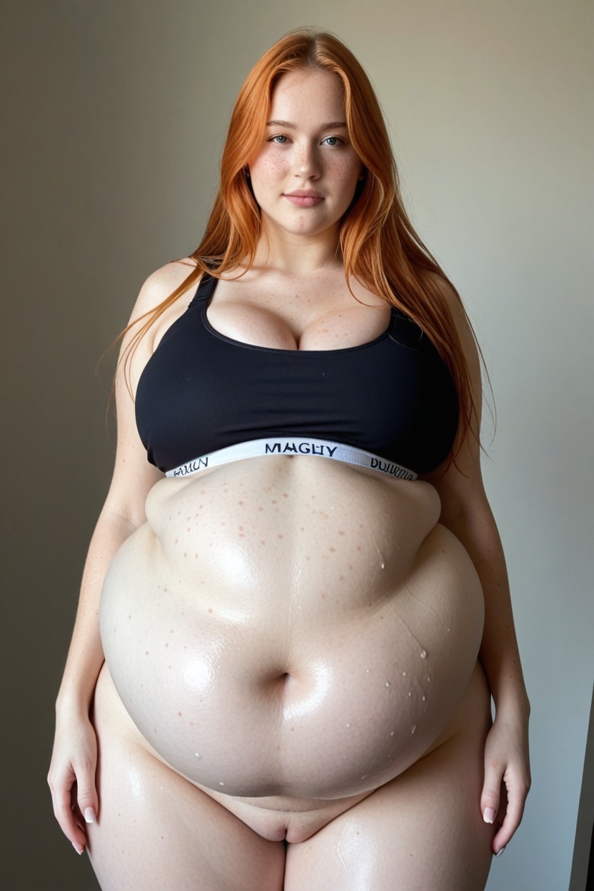 Morbidly Obese Belly, Belly Focus, Feedee BBW AI Porn