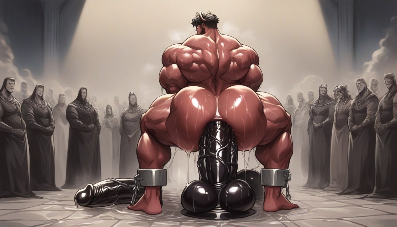 Oversized Cocks, Demon With Gaping Anus, Ritual Site AI Gay Porn