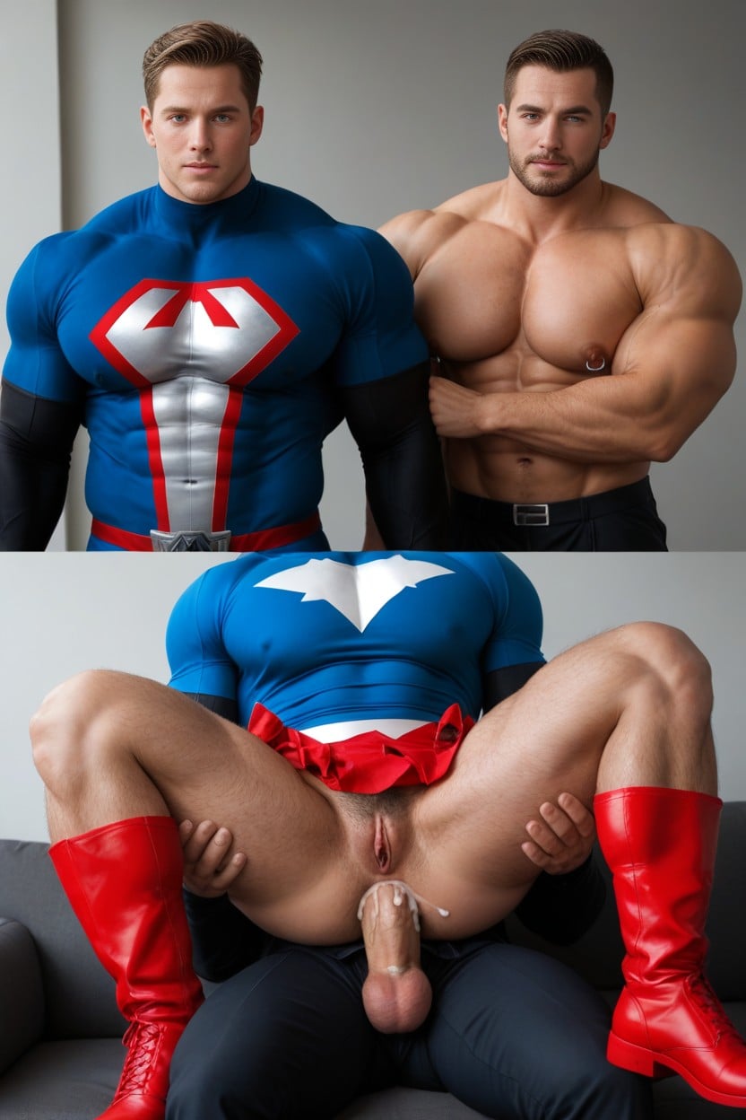 Hypermasculine, 25+, Big Ass AI Gay Porn