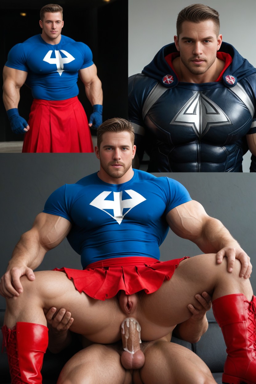 As A Man, Huge, Before And After AI Gay Porn