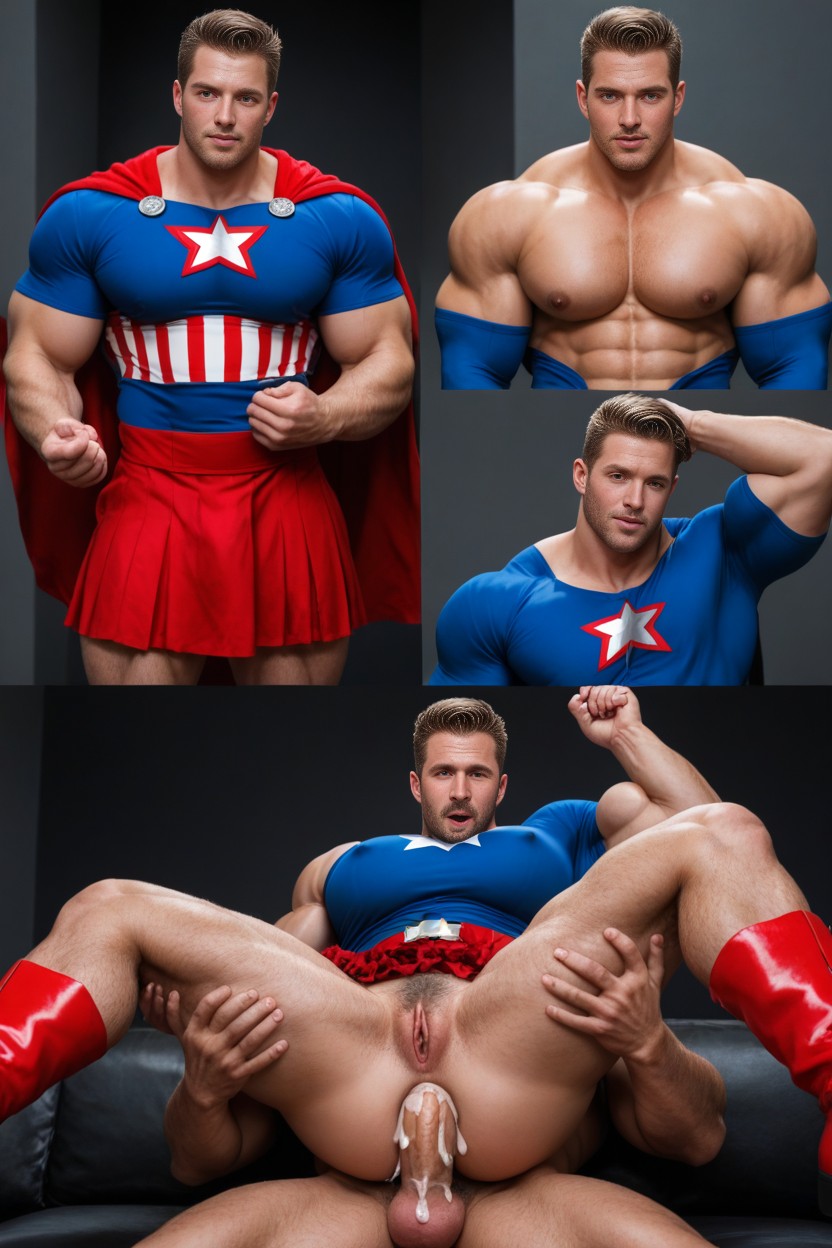 Massive Pecs, More Muscles, Ahegao AI Gay Porn