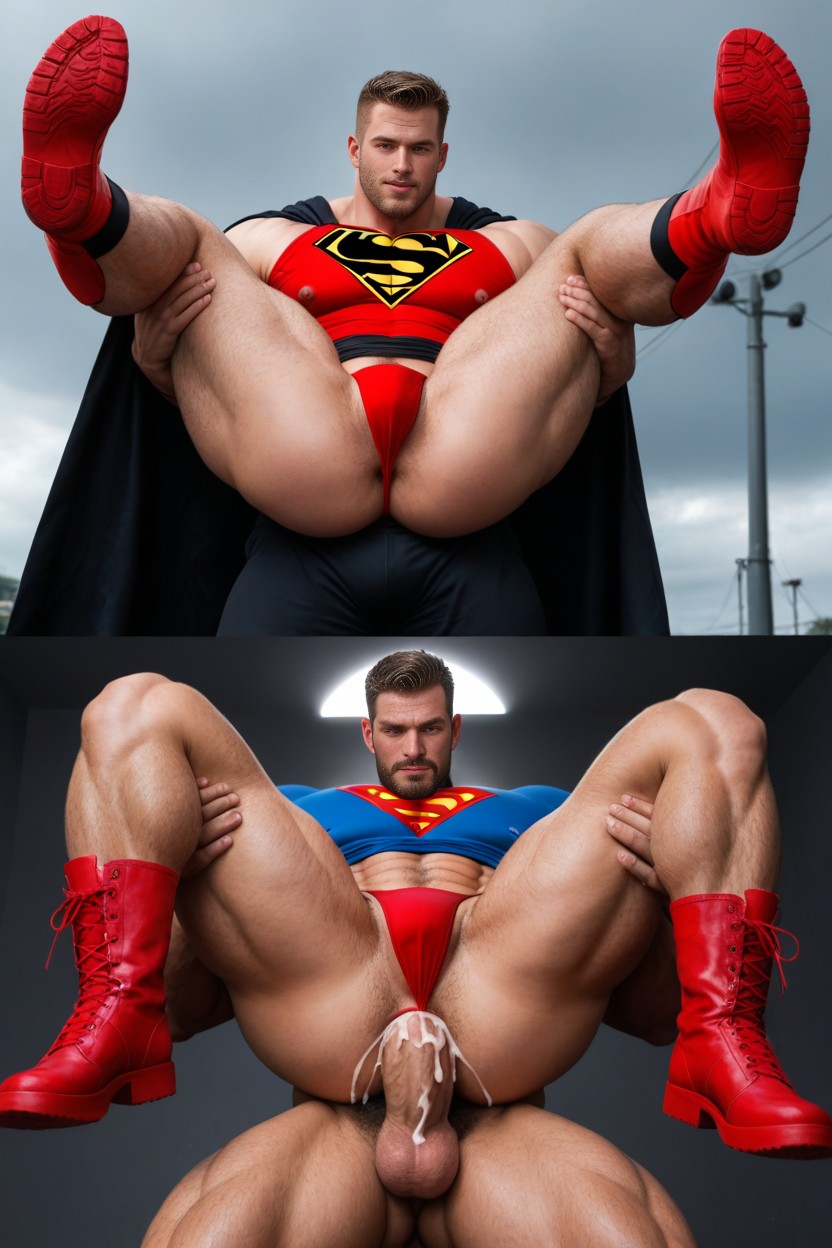 A Man, Multiple Views, Massive Pecs AI Gay Porn