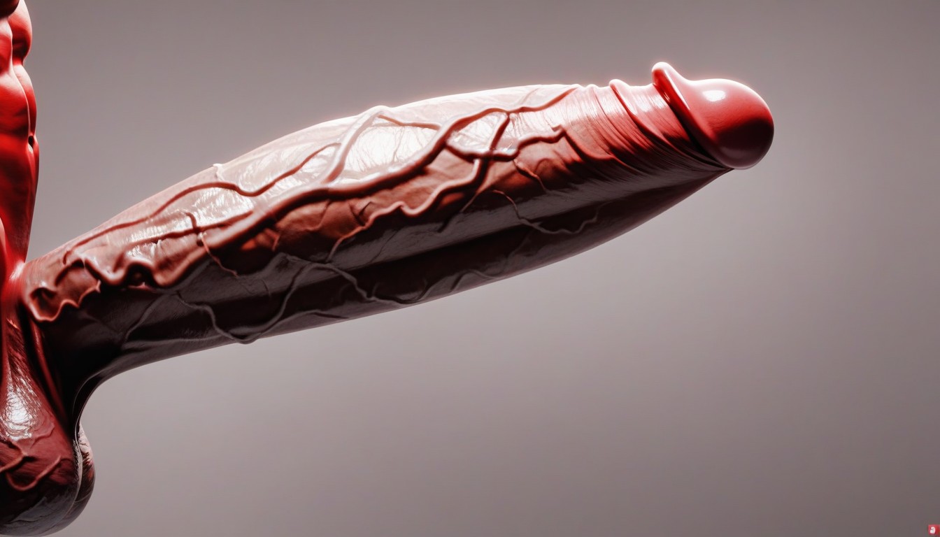 Extremely Girthy Hyper Thick Longest Veiny Demon Penis, Realistic Glans And Cock Head, Cinematic AI Porn