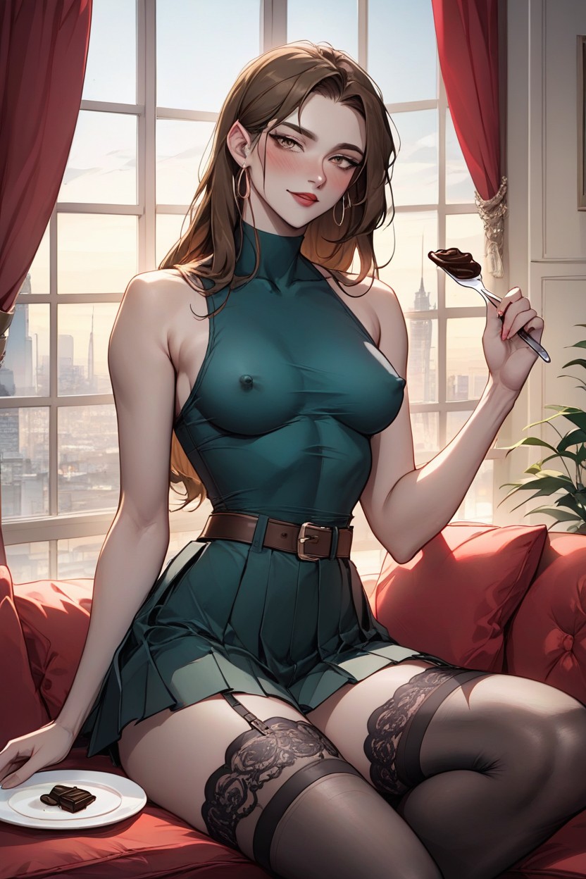And A Gentle, Soft Brown Eyes, Massive Ass Hentai AI Porn