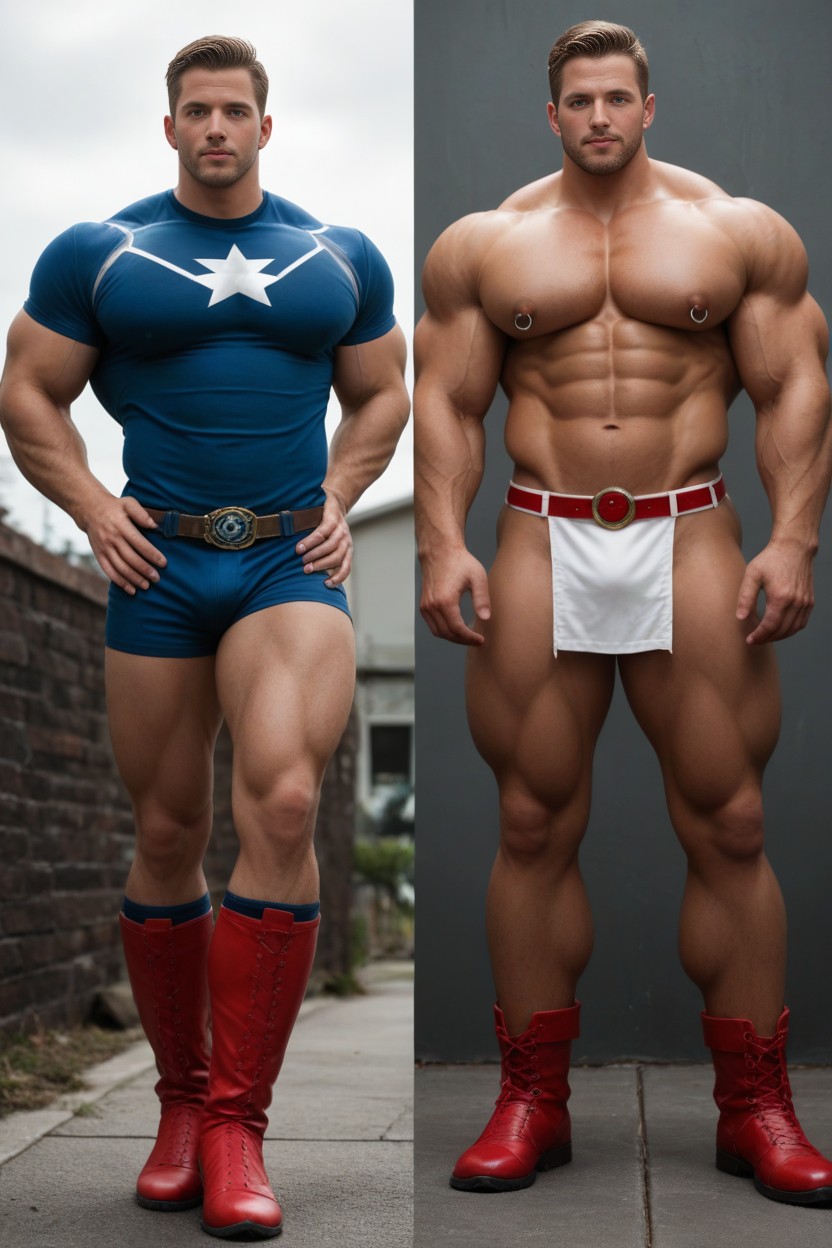 Huge Thick Thighs, 25+, Clothes Off Or Torn AI Gay Porn