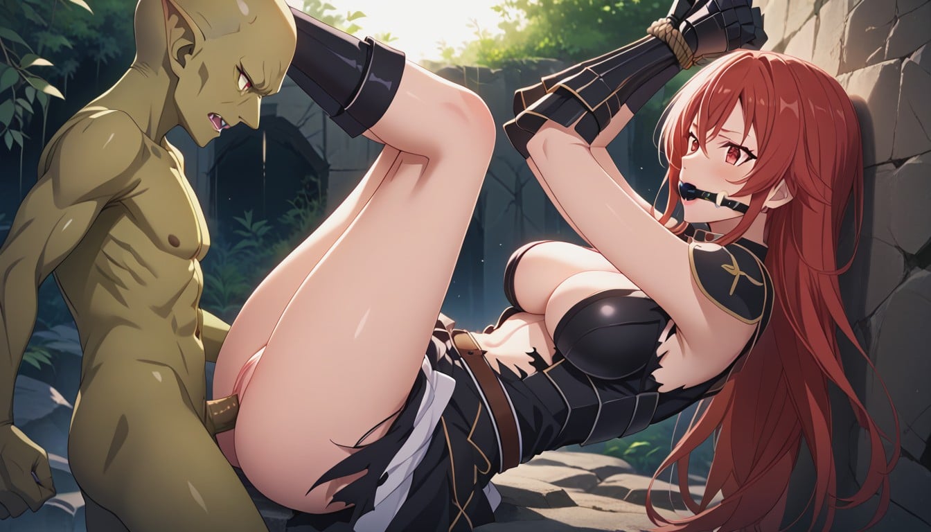 Arms Up, Cave, Male Goblin No Blindfold Hentai AI Porn