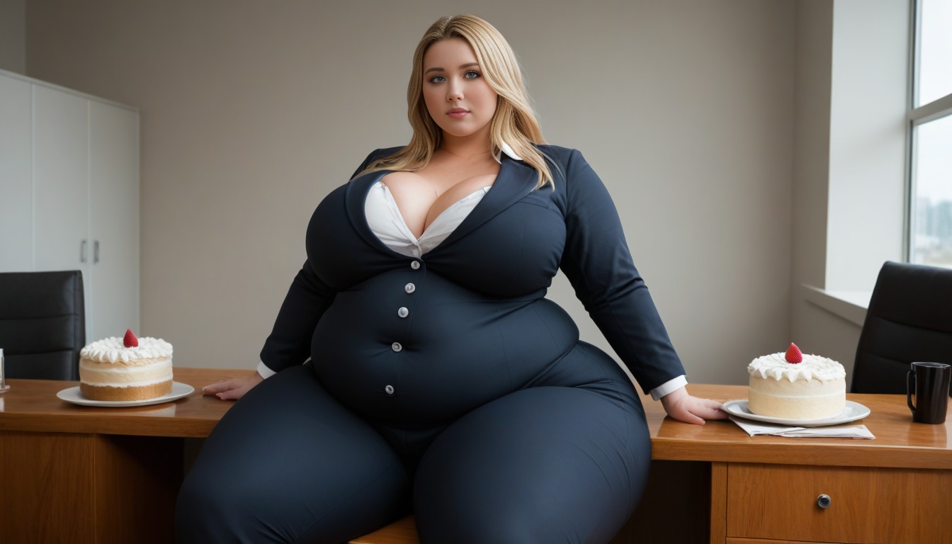 Massive Hyper Fat Butt, Ssbbw, Ultra Fat Hips And Legs AI Porn