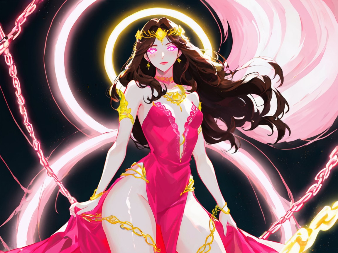 Focus On Circlet, High Contrast Colors, Snatched Waist Hentai AI Porn
