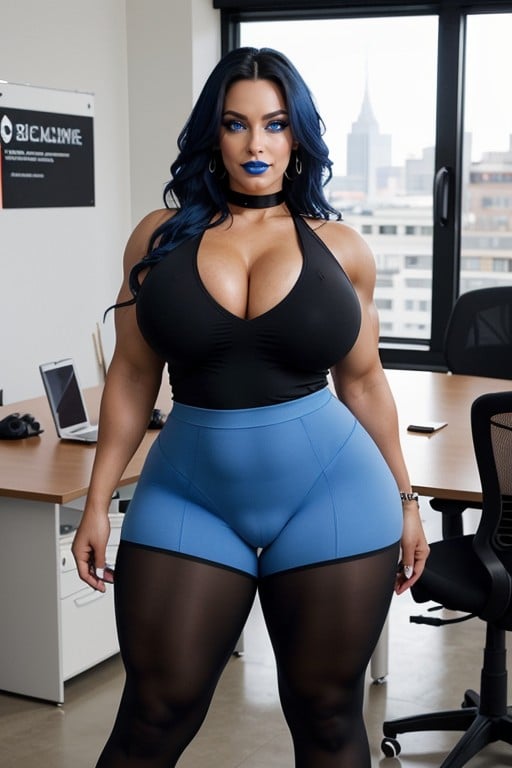 Colossal Ghetto Booty, Giant Steroid Legs, Bulging Thighs AI Porn