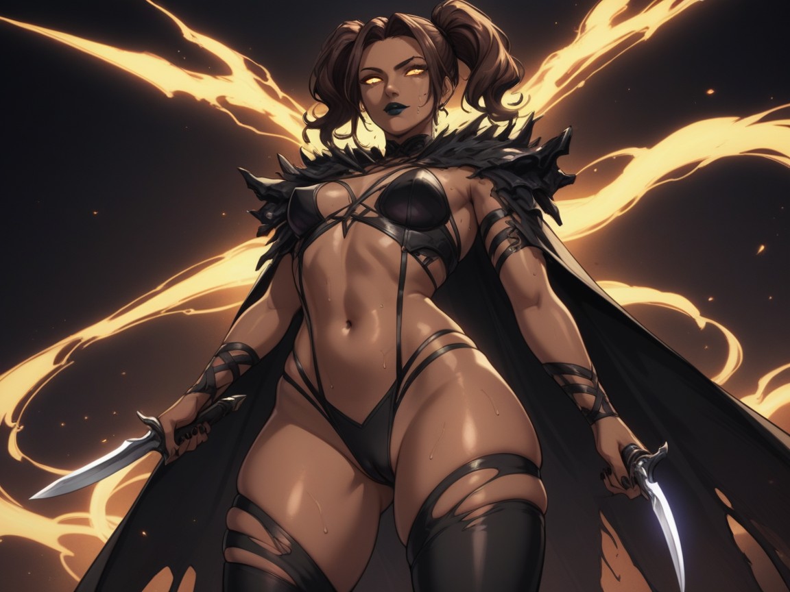 Dark Skin Brown, Snatched Waist, Cleft Of Venus Porno latina IA