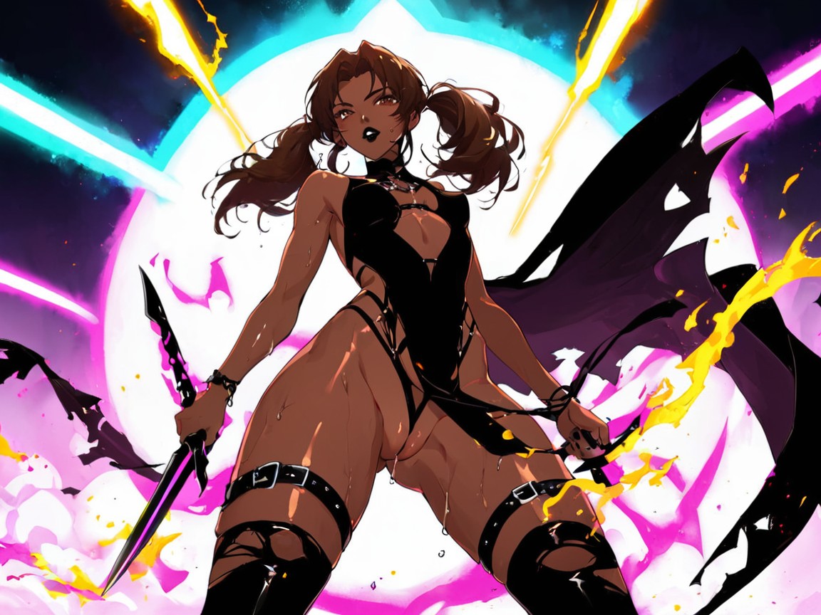 Low Chest Width, Heavy Shadow On Woman, High Breasts Hentai AI Porn