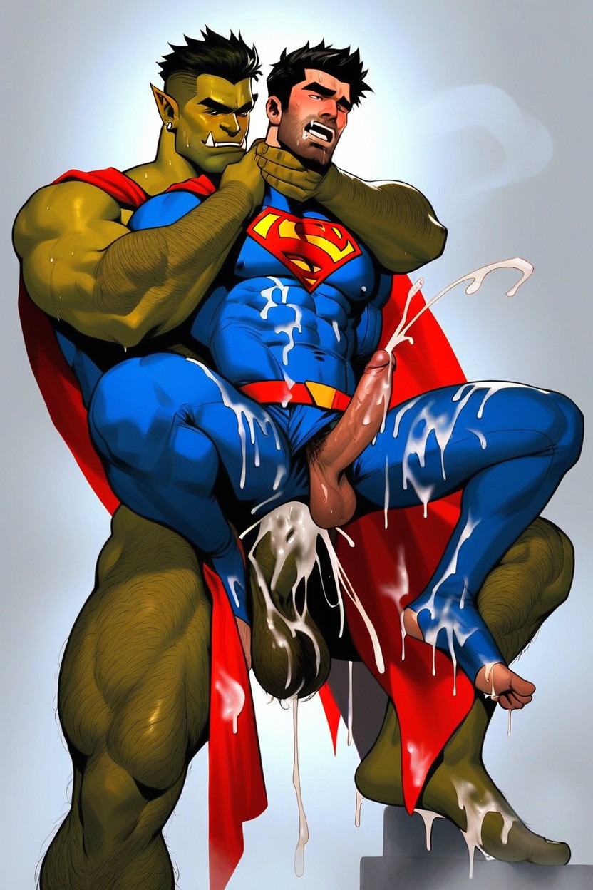 Gay, Steamy Air, Sagging Hairy Balls AI Gay Porn