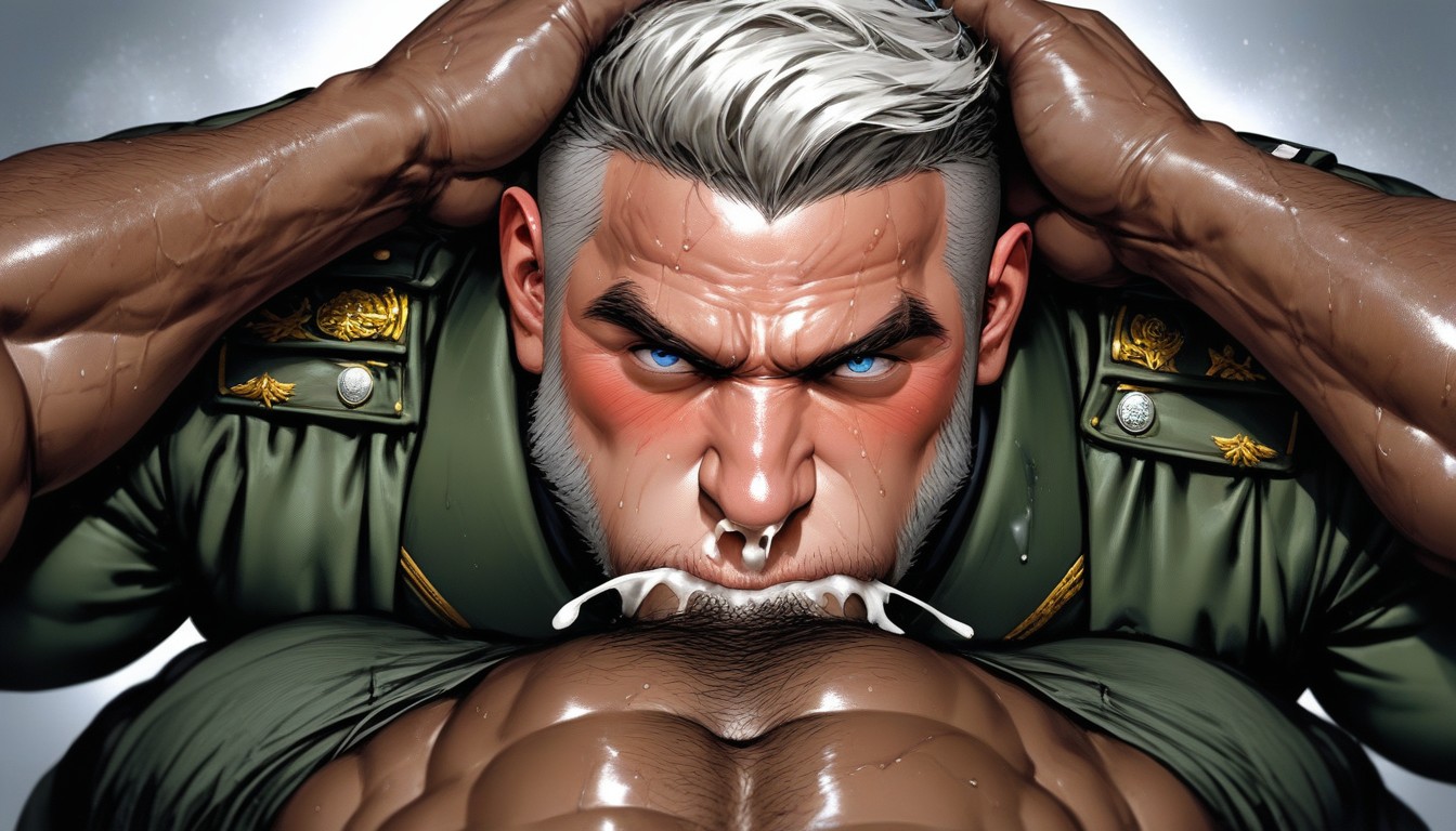 Puckered Cheeks, Runny Nose, Cumshot AI Gay Porn