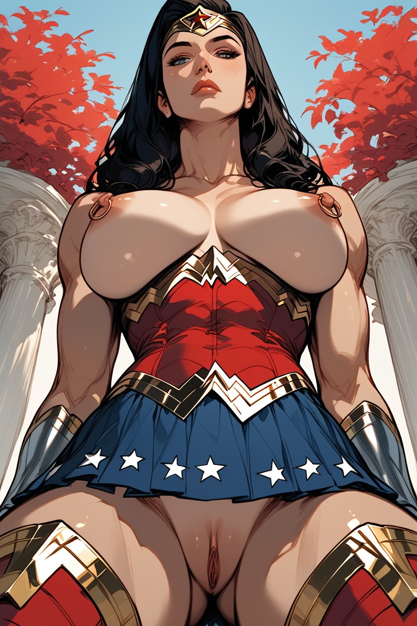 Tan Skin, Wide Hips, Topless Hentai AI Porn