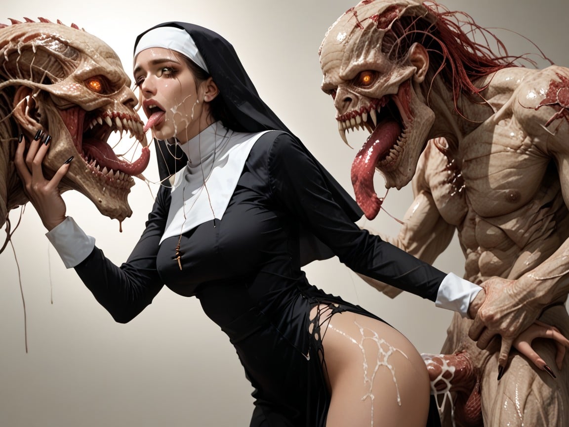 Titty Sweeze, Massive Cumshot, Monster Much Taller AI Porn