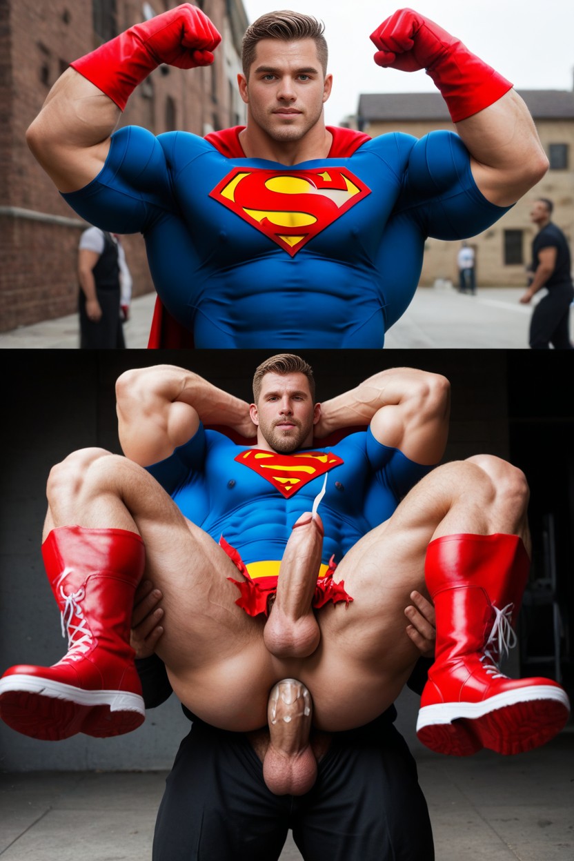 More Muscles, Big Ass, Cumshot AI Gay Porn