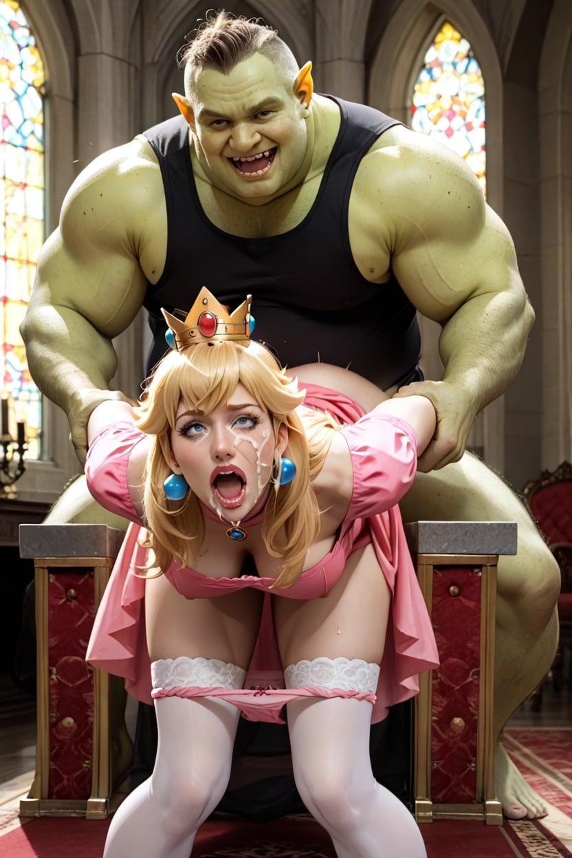 Eyes Wide In Shock, Tingle Fucking Peach, Peach Has Perfect Ultra Lean Waist AI Porn