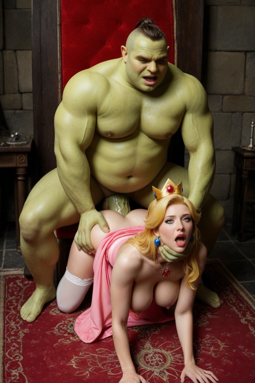 Fucked By Gigantic Ugly Fat Shrek, Hair Flying Through Air, 25+ AI Porn