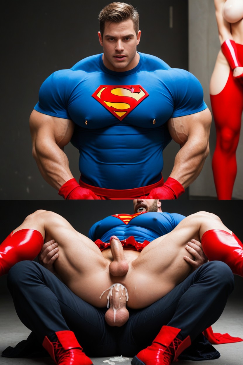 Big Ass, Huge, Very Micro Penis AI Gay Porn