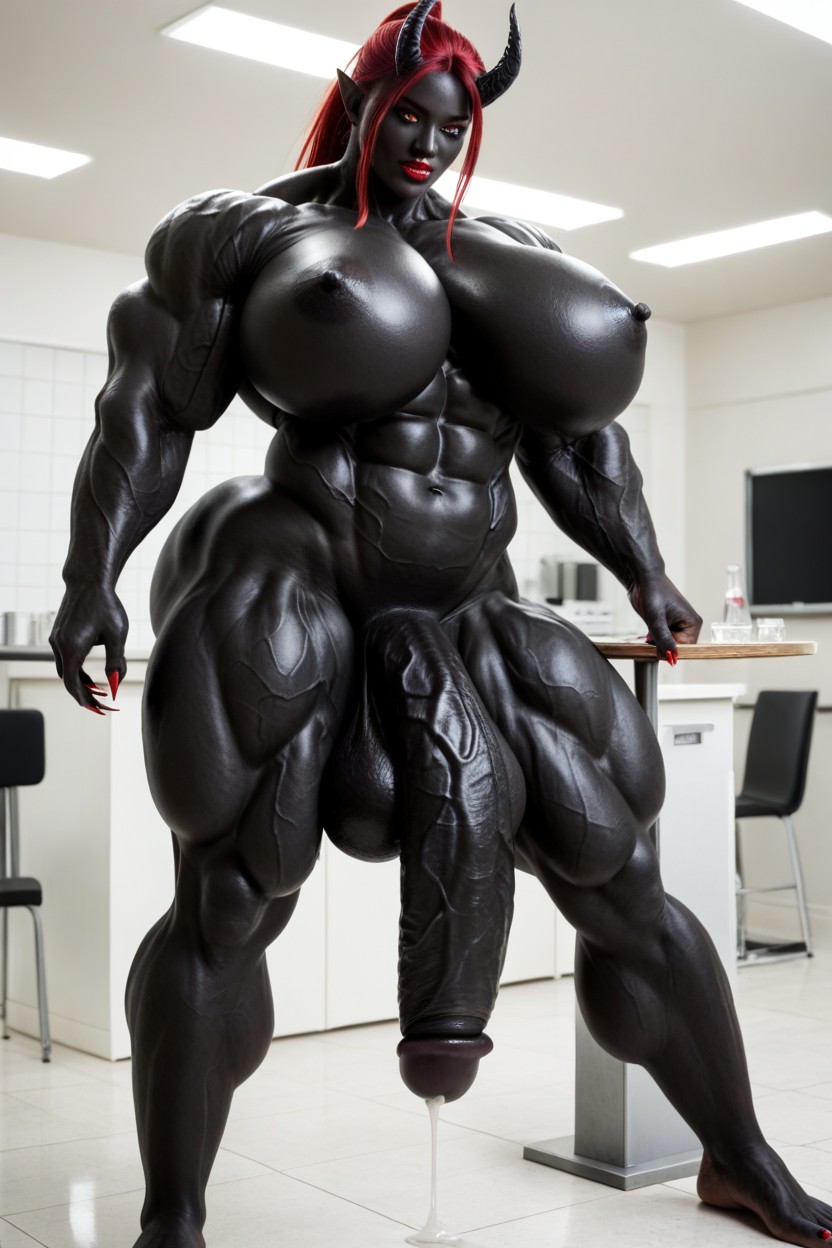 Nude, Giantess, Laboratory Shemale AI Porn