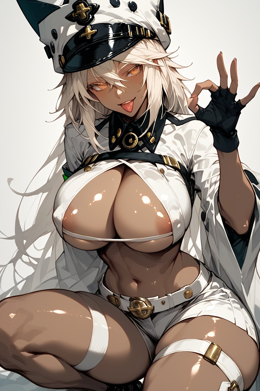 Tight Shot, Squatting, Gigantic Perfect Boobs Hentai AI Porn