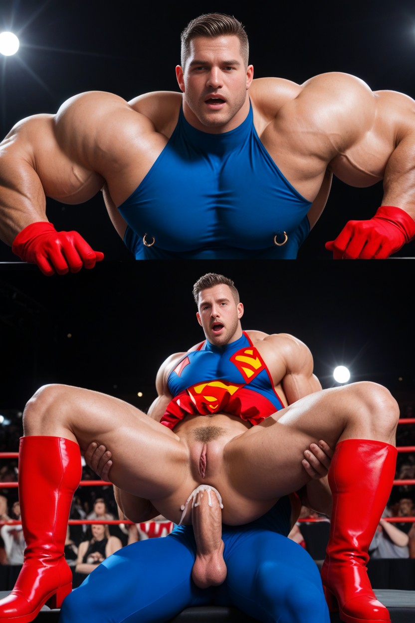 More Muscles, Cumshot, Full-face Blush AI Gay Porn