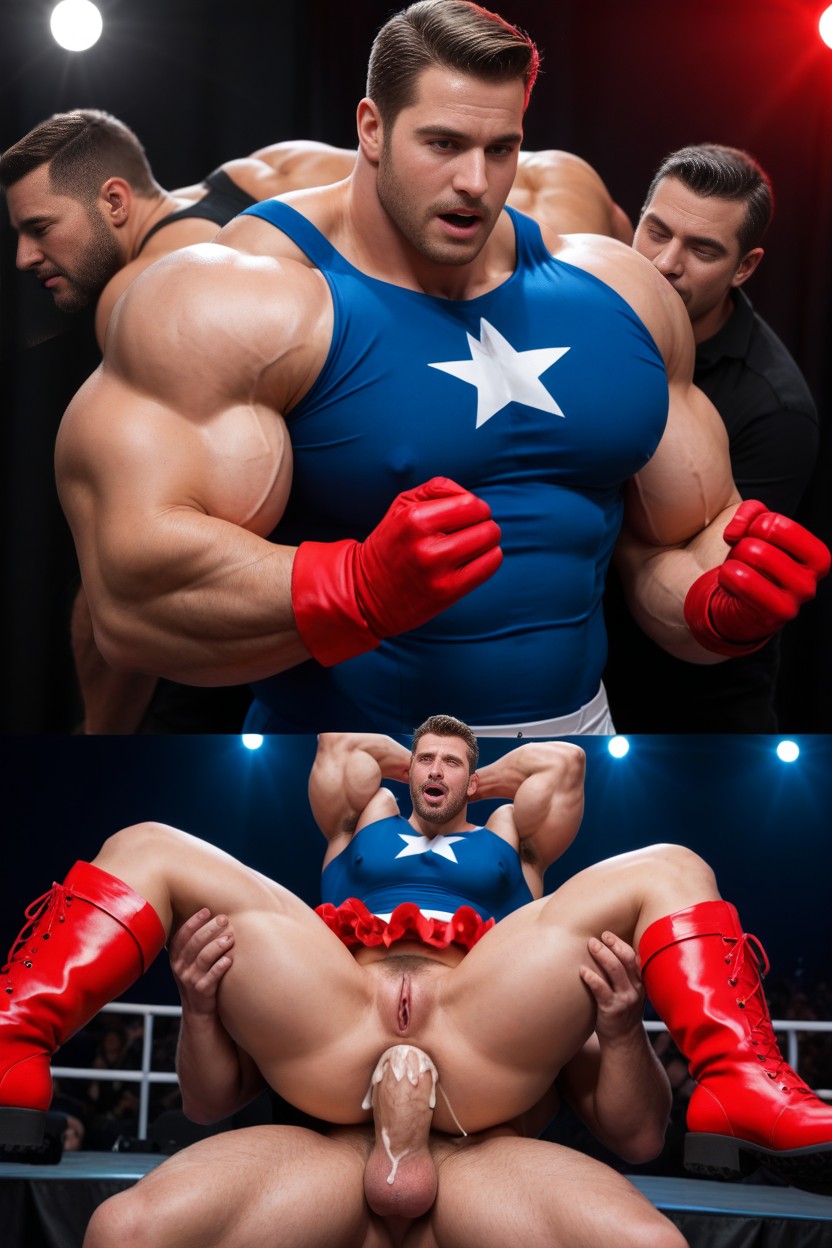 More Muscles, Public Exposure, As A Man AI Gay Porn