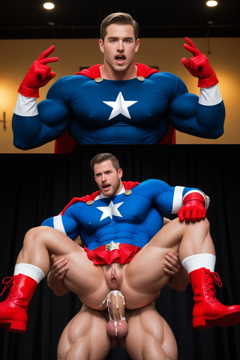 25+, On Stage, Beefcake AI Gay Porn