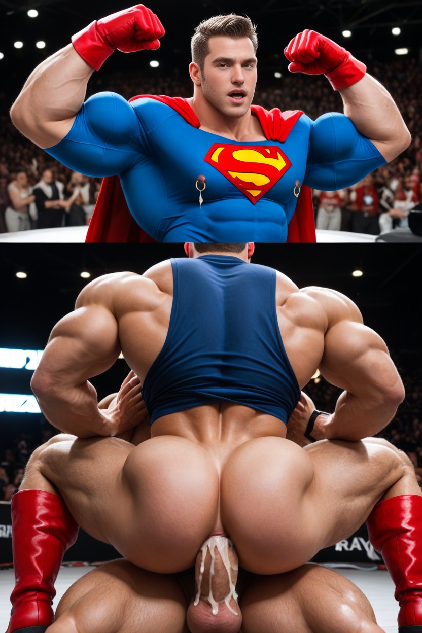 More Muscles, Before And After, Very Micro Penis AI Gay Porn