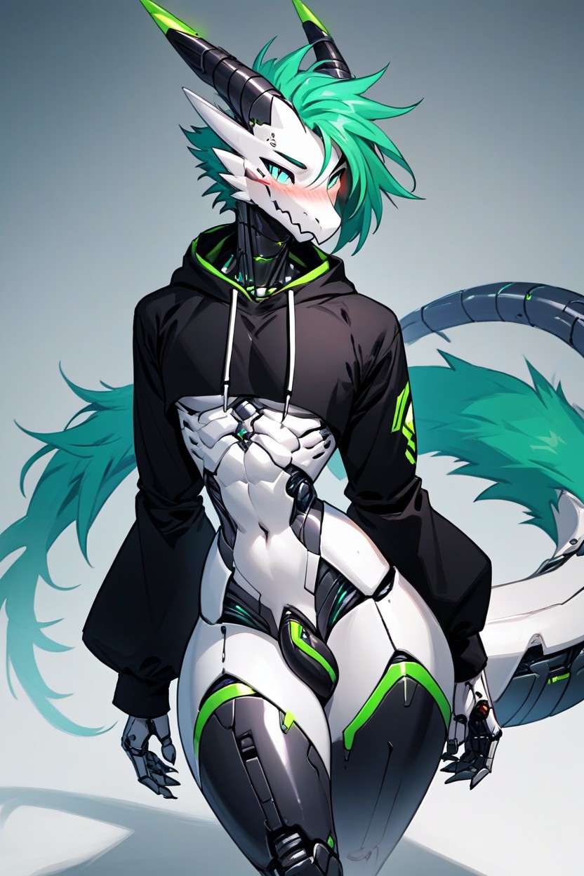 Wide Hips, Blushing, 18+ Furry AI Porn