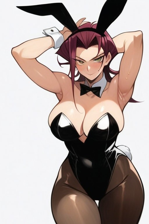 Waist Shot, White Background, Bare Hands Hentai AI Porn