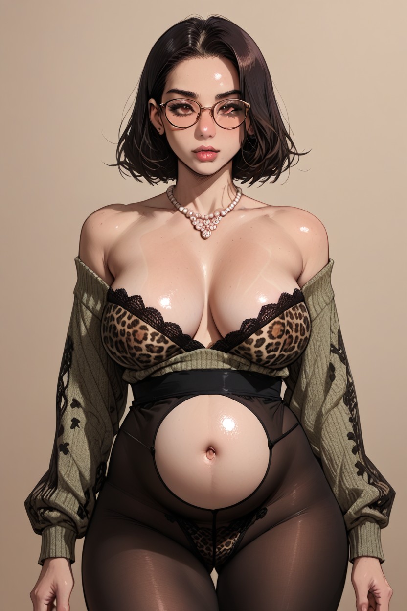 Melkor Mancin Style, Extremely Large Torso, Saggy Breasts AI Porn