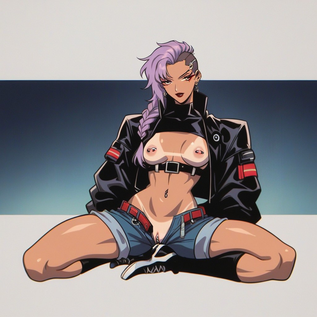 A Bold, Jacket Opened Up, Vagina Exposed Hentai AI Porn